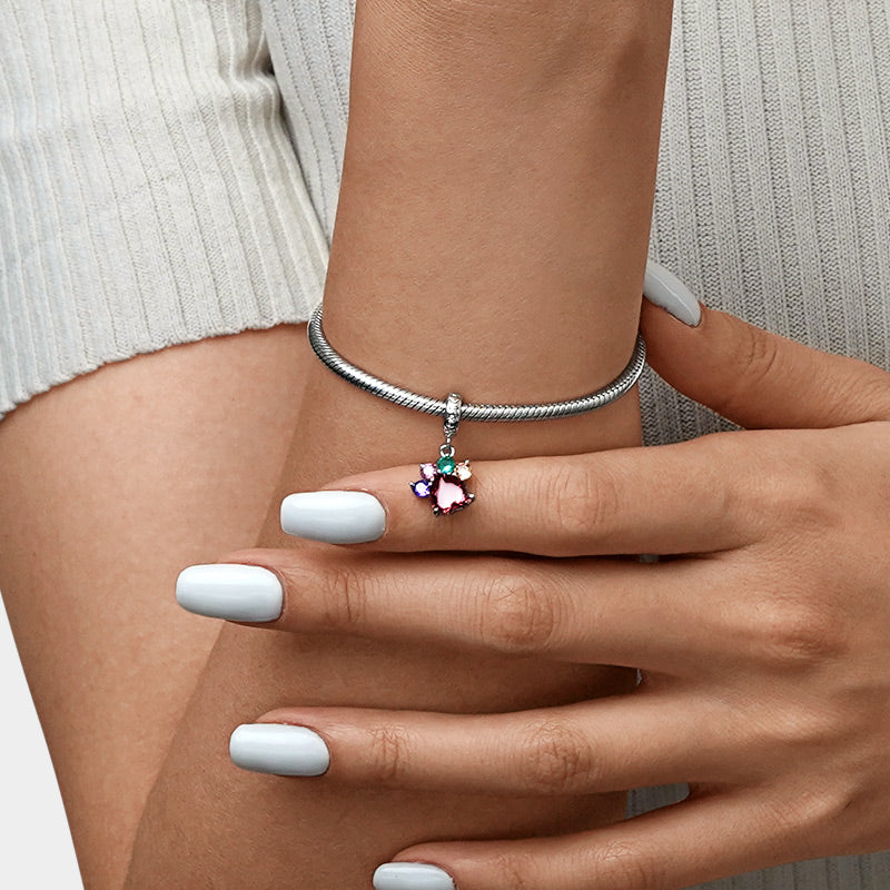 Gnoce Cute Pet Paw Pendant Dangle Charm_5