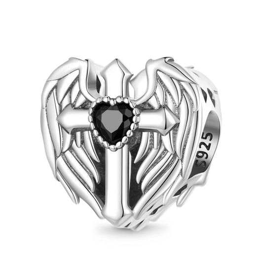 Gnoce Love Wings Cross Heart Charm_1
