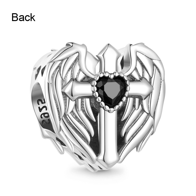 Gnoce Love Wings Cross Heart Charm_2
