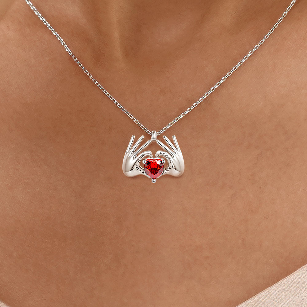 Gnoce Sparkling Love Me Necklace_5