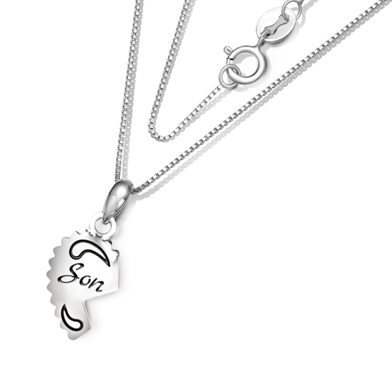 Gnoce "Love You" Son Unique Whole Heart Necklace_2