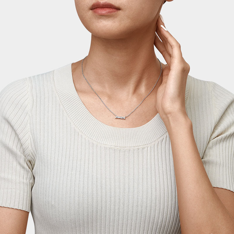 Gnoce Sparkling Mum Necklace_5