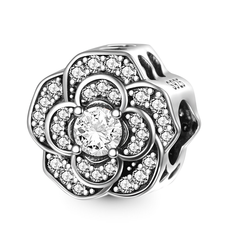 Gnoce Sparkling Camellia Flower Charm_1