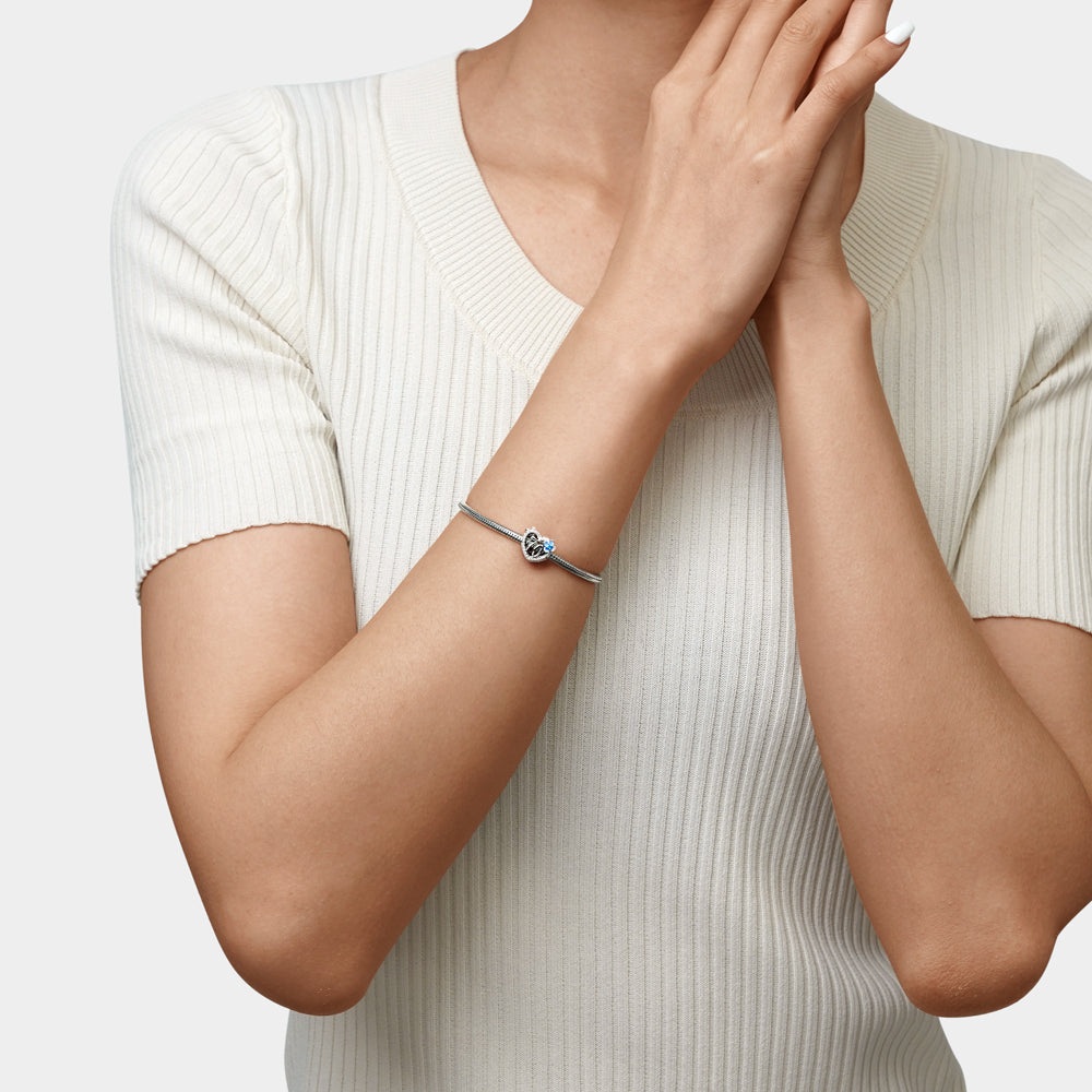 Gnoce Celebration 70th Birthday Heart Charm_3