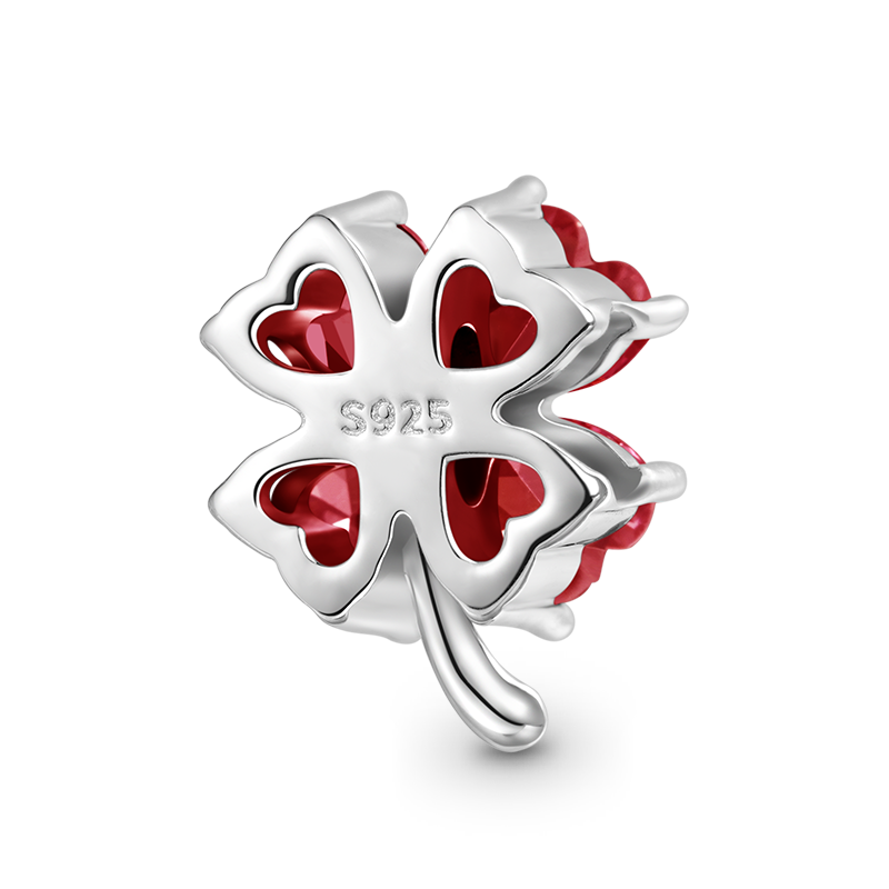 Gnoce Lucky Four-leaf Clover Birthstone Charm_2