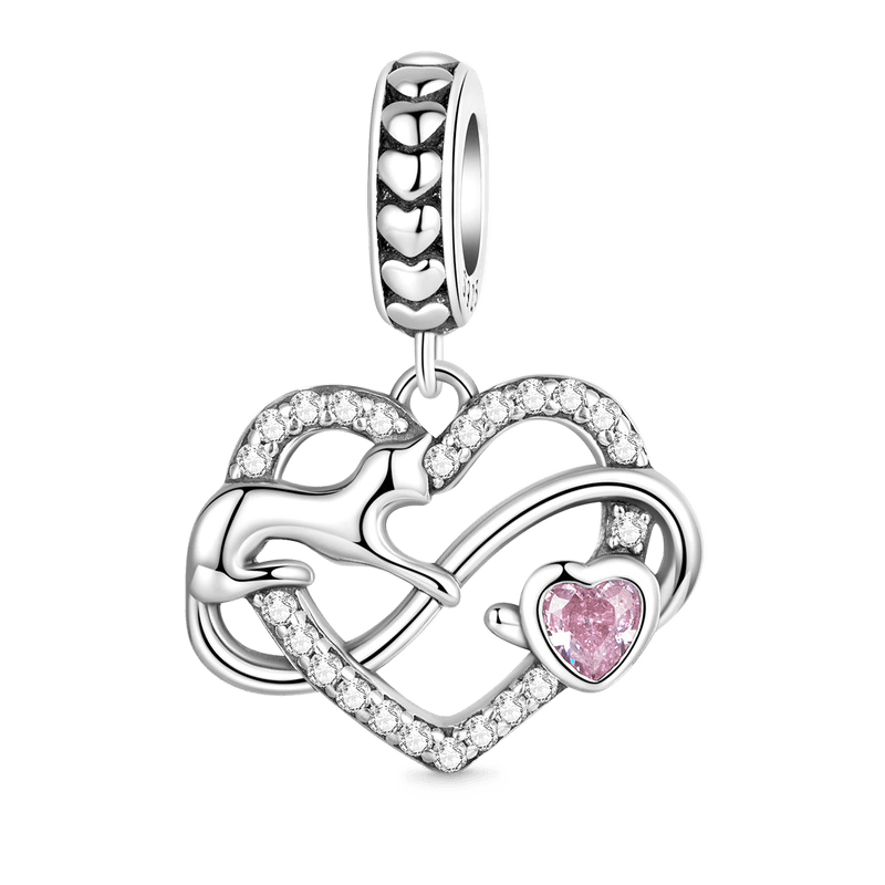 Gnoce Infinity Love Cat Pendant Dangle Charm_1