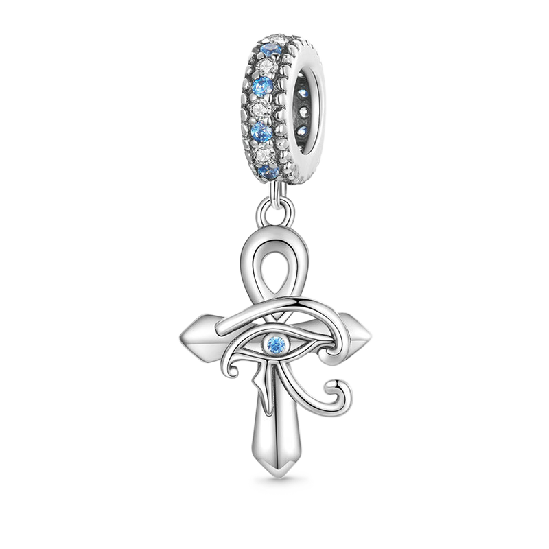 Gnoce Eye of Horus Cross Pendant Dangle Charm_1