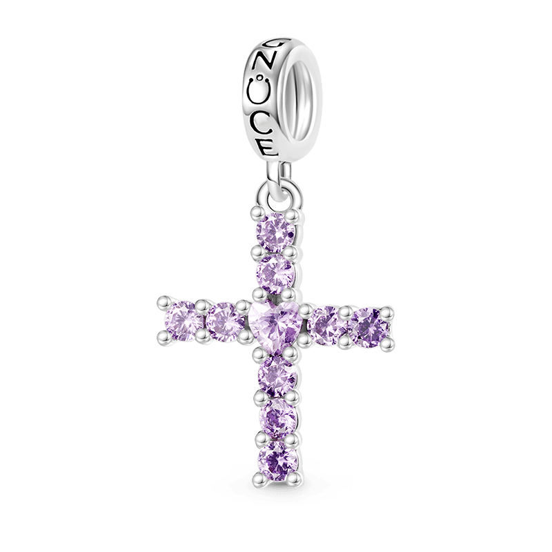 Gnoce Love Heart Cross Pendant Dangle Charm_1