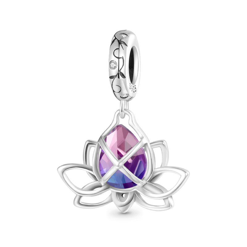 Gnoce Lotus Flower Pendant Dangle Charm_2