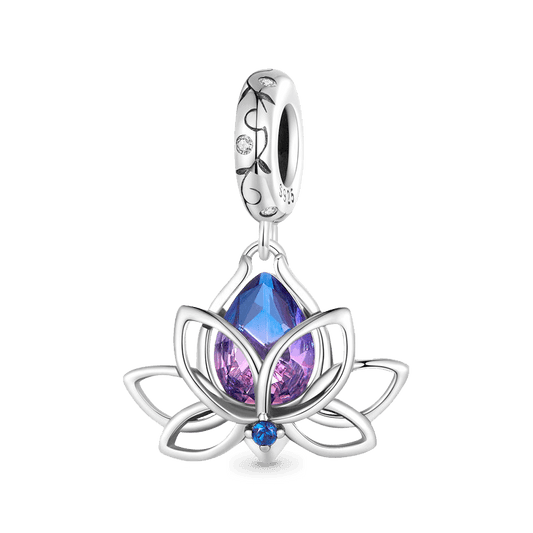 Gnoce Lotus Flower Pendant Dangle Charm_1