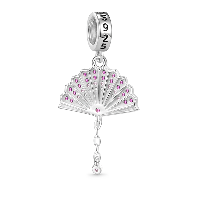 Gnoce Sparking Fan Pendant Dangle Charm_2