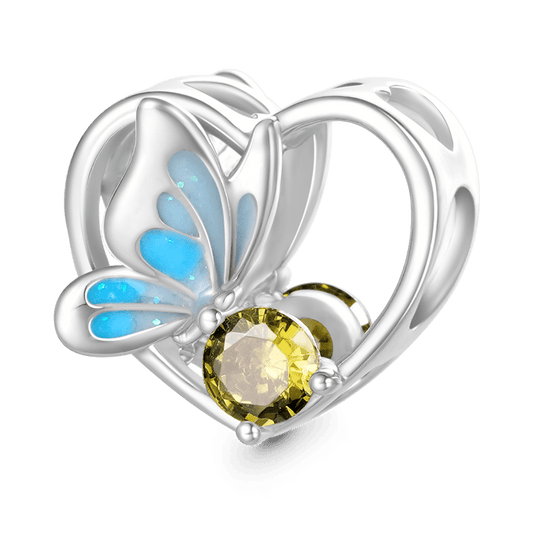 Gnoce Butterfly Love Heart Charm_1