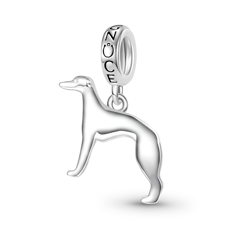 Gnoce Whippet Dog Pendant Dangle Charm_1