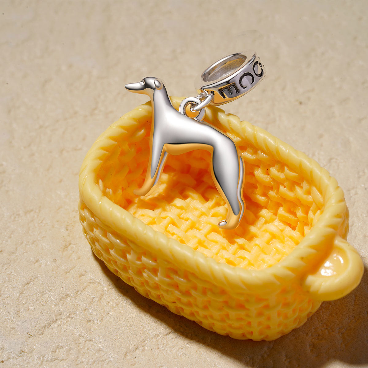 Gnoce Whippet Dog Pendant Dangle Charm_2