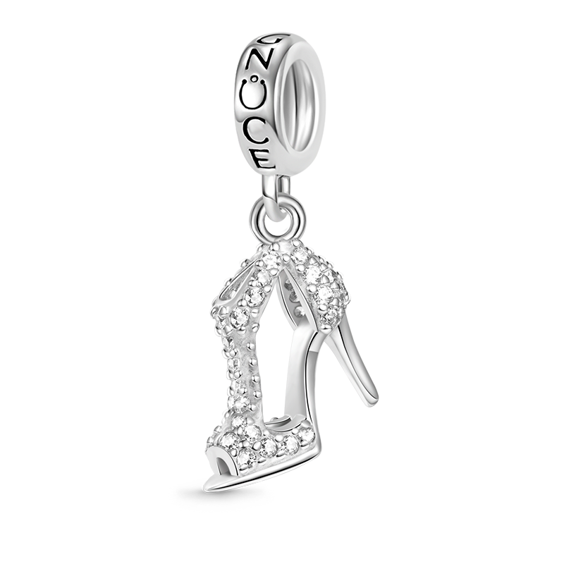 Gnoce Sparkling High Heel Pendant Dangle Charm_2
