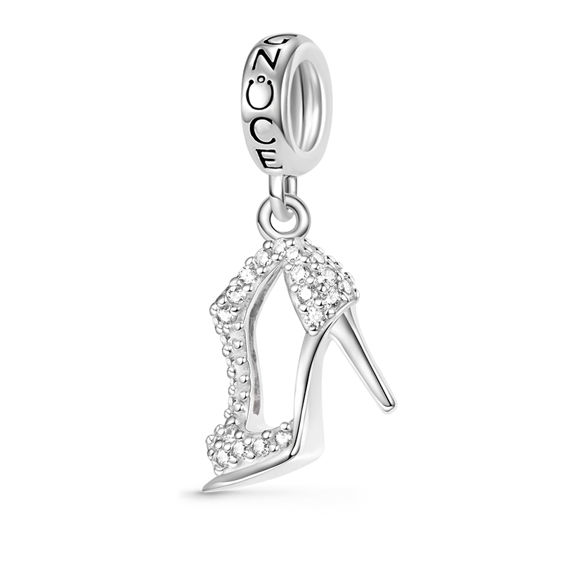 Gnoce Sparkling High Heel Pendant Dangle Charm_1