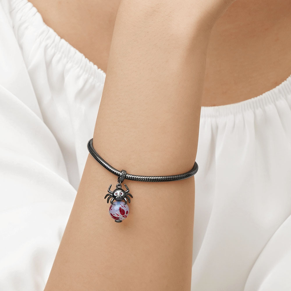 Gnoce Halloween Spider Pendant Dangle Charm_7