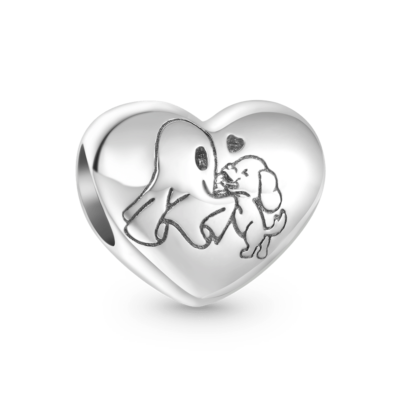 Gnoce "Happy Halloween" Ghost & Dog Heart Charm_1