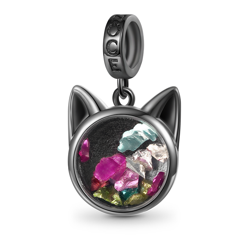 Gnoce Halloween Black Cat Pendant Dangle Charm_2