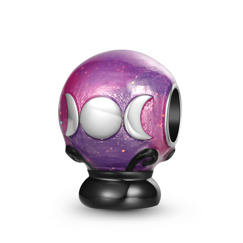 Gnoce Halloween Purple Crystal Ball Charm_1