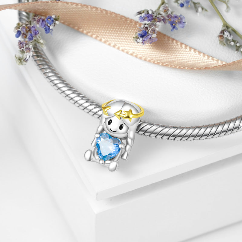 Gnoce Sagittarius Constellation Embraces Heart Gem Charm_3