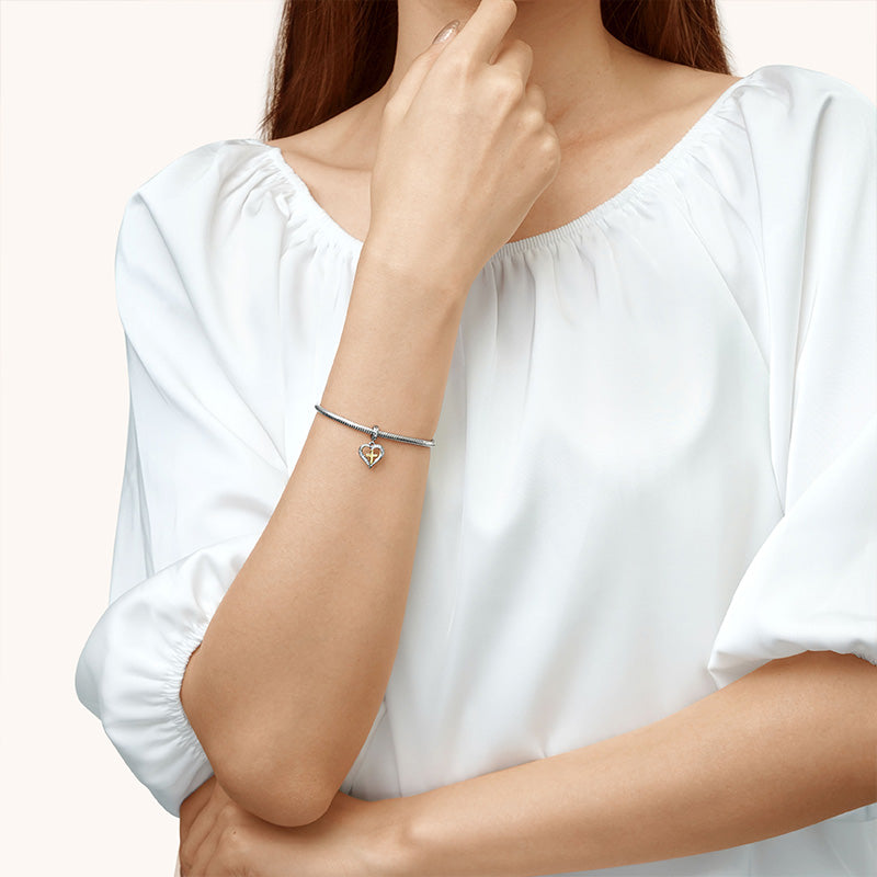 Gnoce Love Heart Cross Pendant Dangle Charm_6