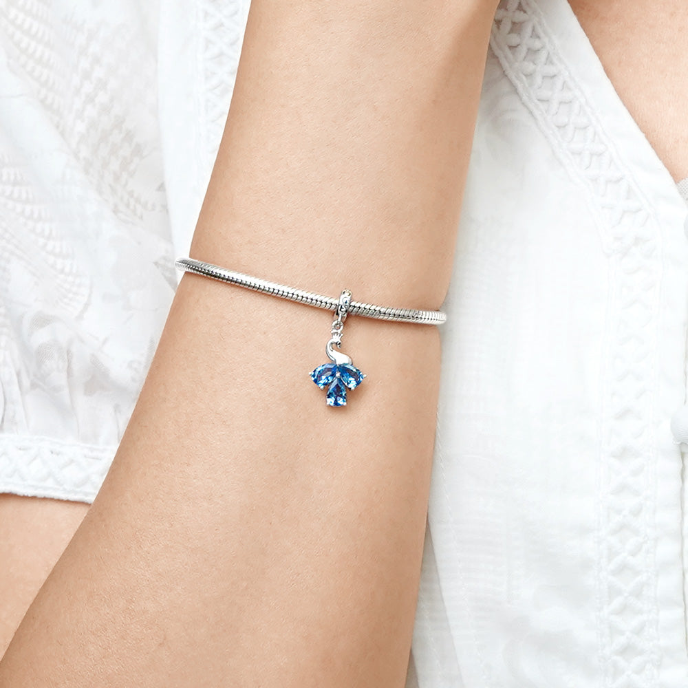 Gnoce Peacock Pendant Dangle Charm_5