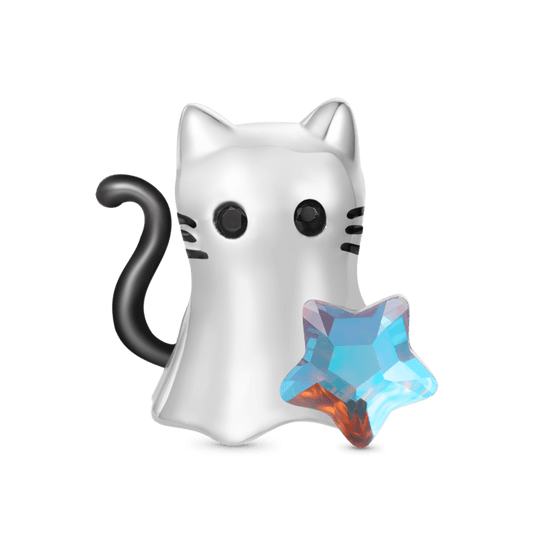 Gnoce Halloween Cat Ghost Charm_1