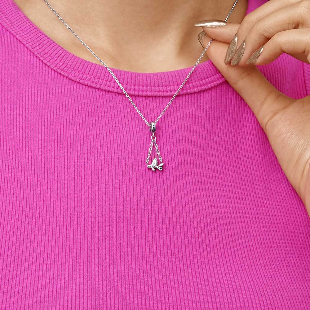 Gnoce Branch Top Bird Pendant Dangle Charm_7