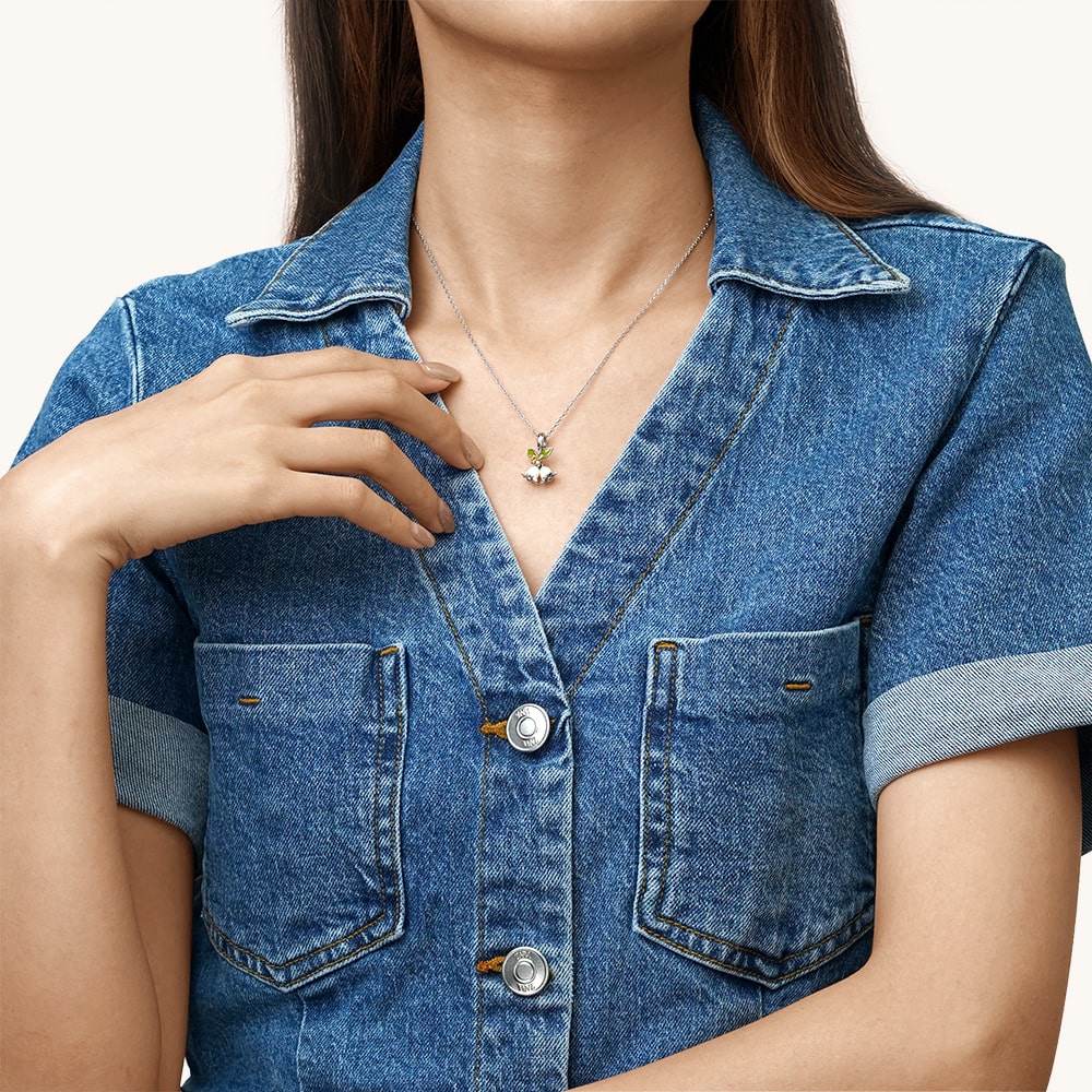 Gnoce Lily of the Valley Pendant Dangle Charm_6