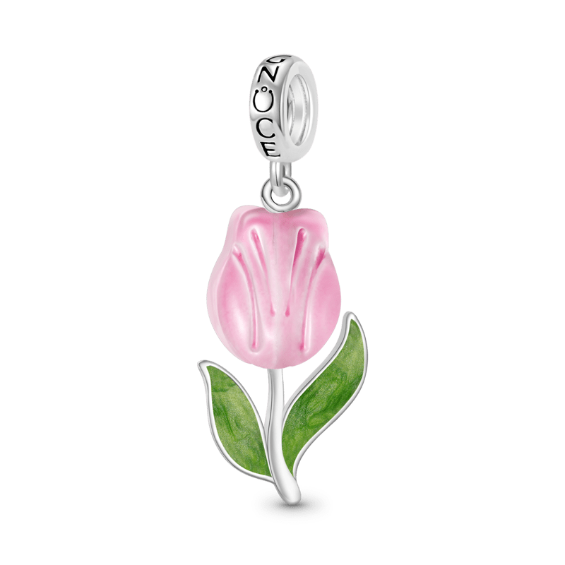 Gnoce Blooming Tulip Pendant Dangle Charm_1