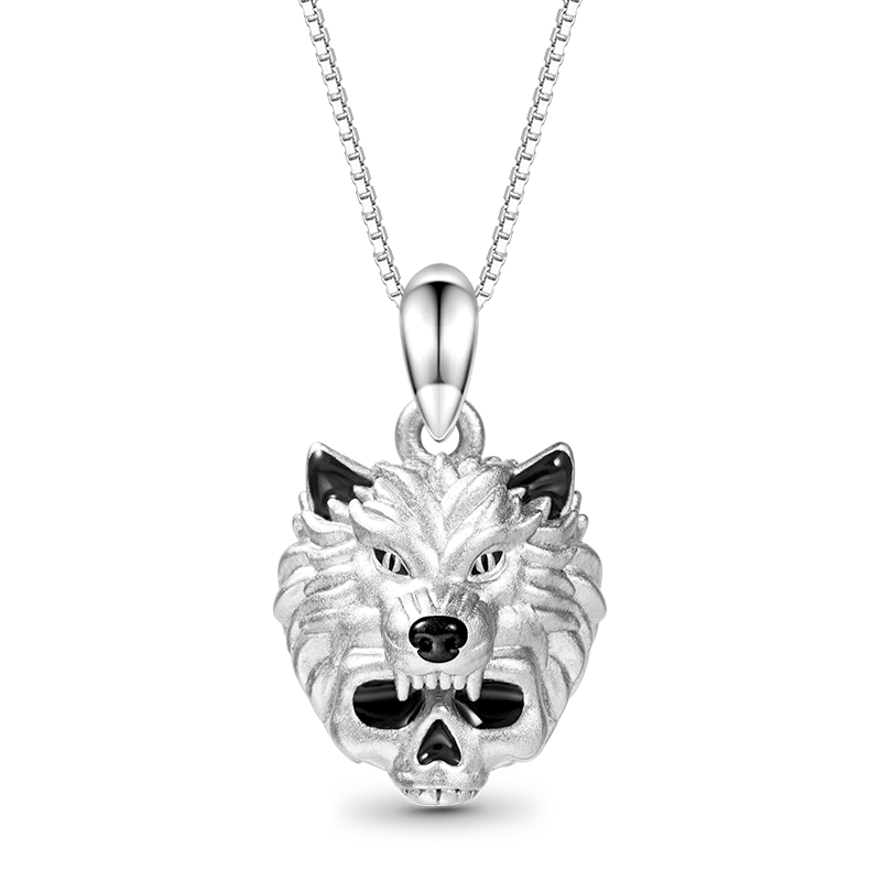 Gnoce Wolf Skull Necklace_1