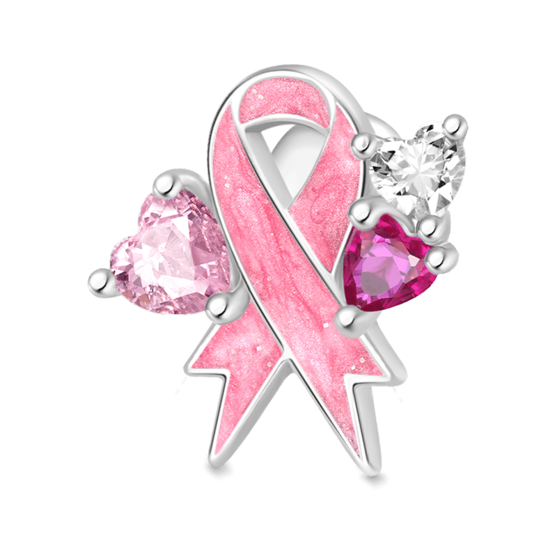 Gnoce Breast Cancer Awareness Pink Ribbon Charm_1