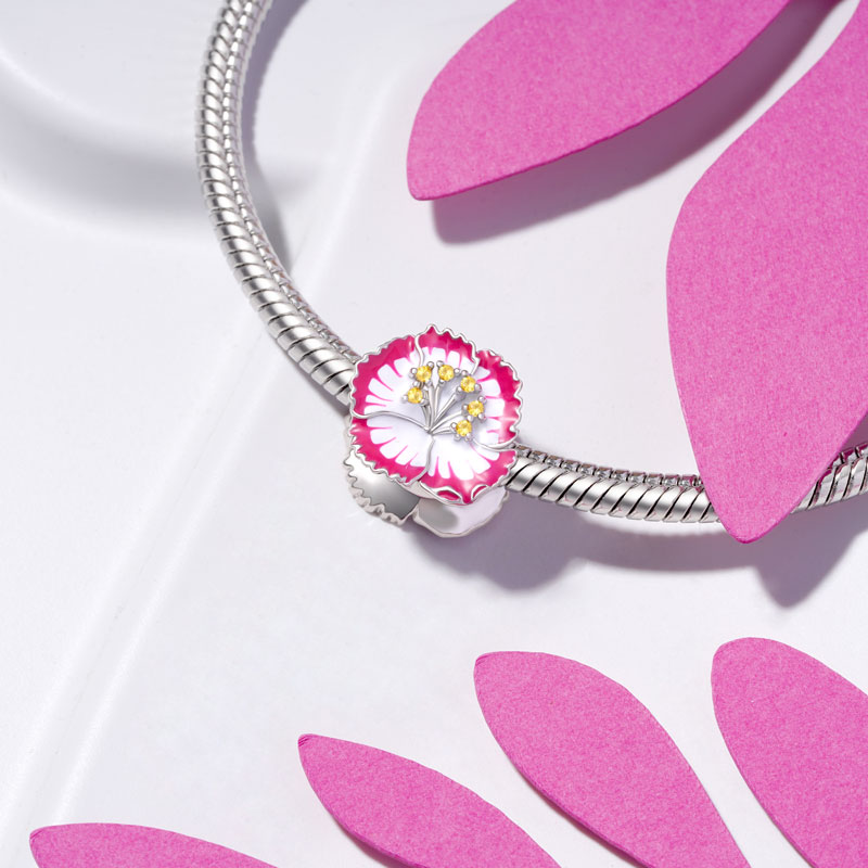 Gnoce Carnation Flower Charm_3
