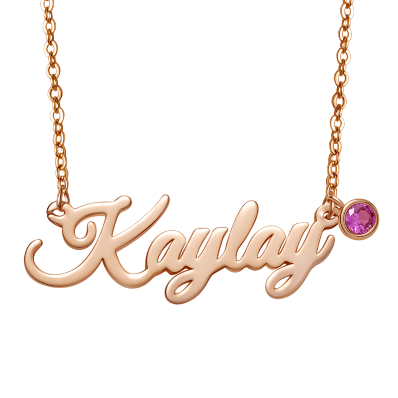 Amarley Personalized Name Necklace with Birthstone_2