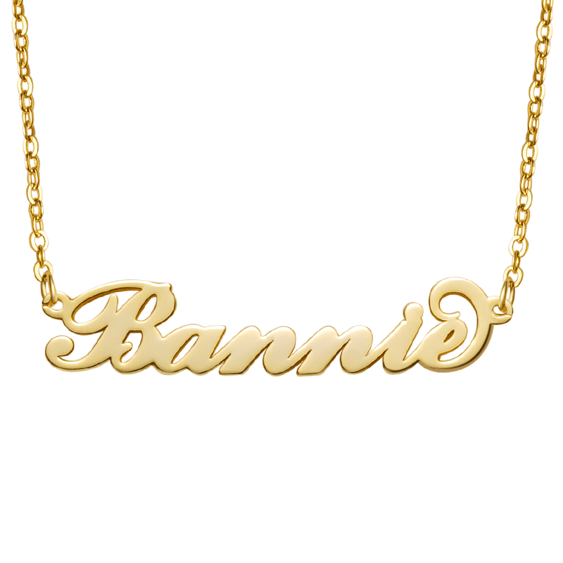 Personalized 18K Gold Name Necklace Classic Customized Jewelry - gnoce.com.au