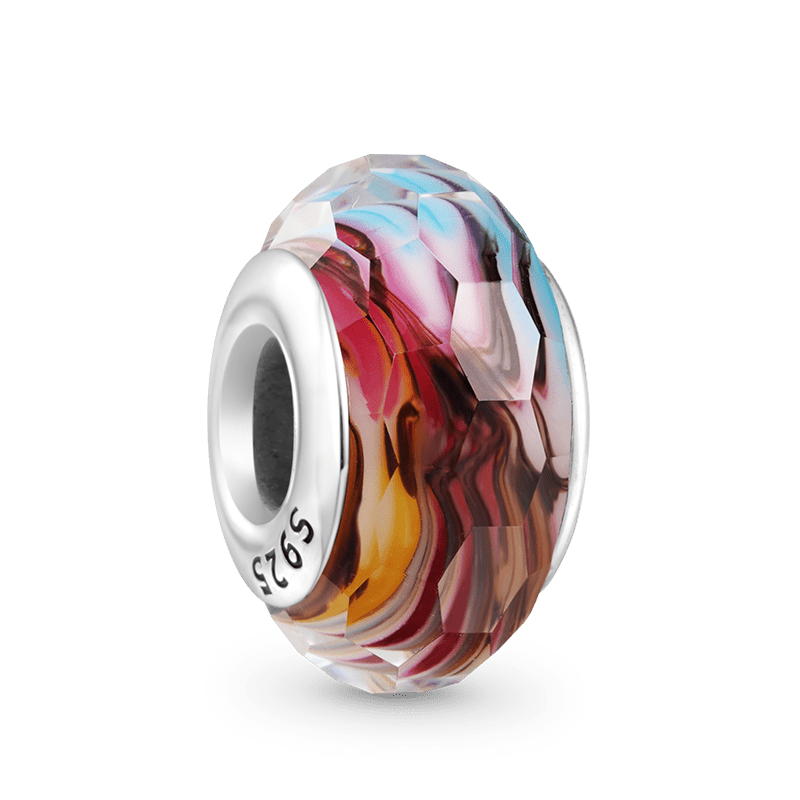 Gnoce Wavy Fancy Red Glass Charm_2