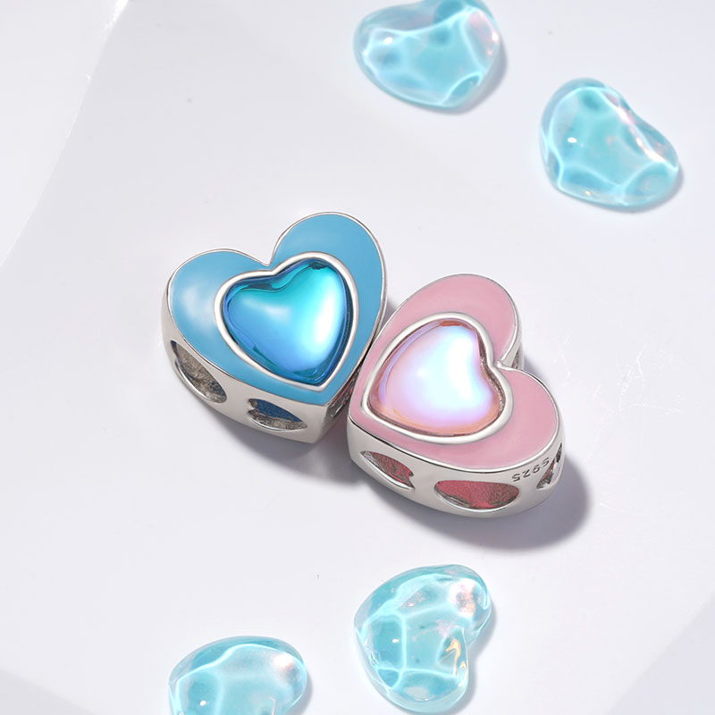 Gnoce “She Believed She Could So She Did” Pink Heart Charm_3