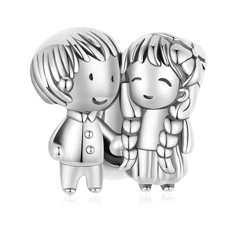 Gnoce Little Girl & Boy Stopper Charm_1