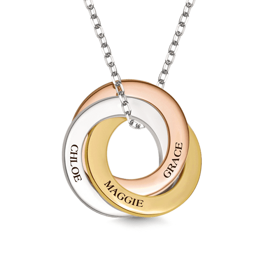 Gnoce Engraved 3 Names Round Necklace_1