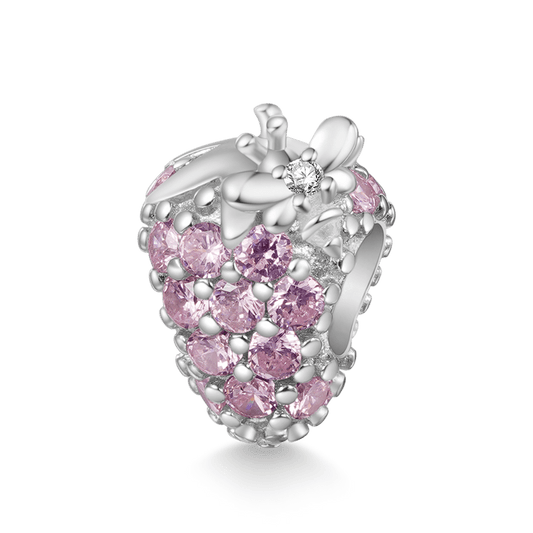 Gnoce Pink Strawberry Bee Charm_1