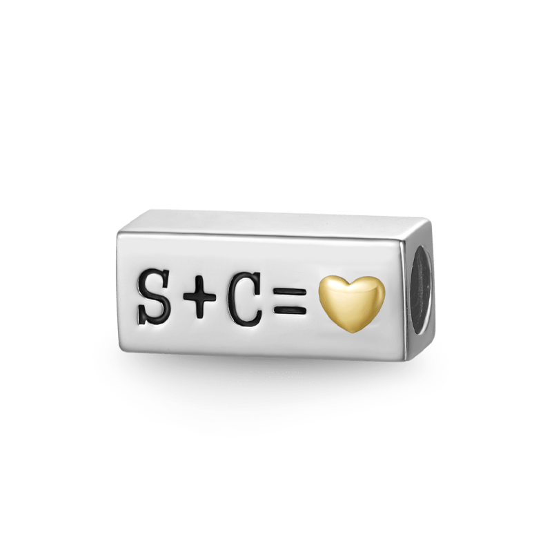 Gnoce Personalized Initials Rectangle Charm_1