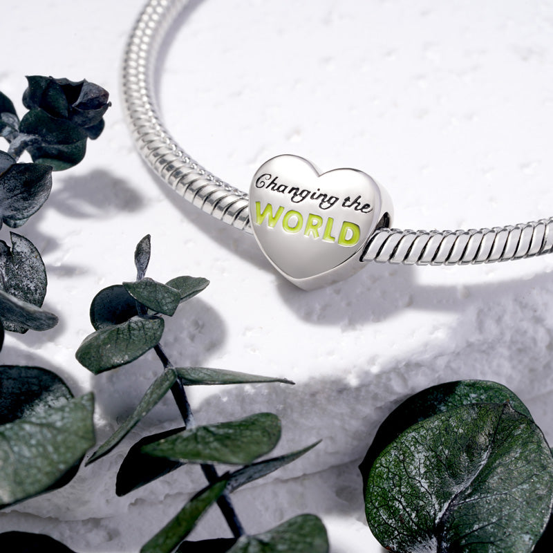 Gnoce "Changing The World" Aphasia Heart Charm_3