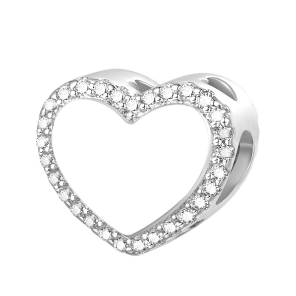 Gnoce Classic Customized Year Engravable Heart Charm