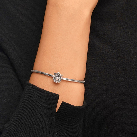 Gnoce Vintage Literary Shell Bead Flower Charm_6