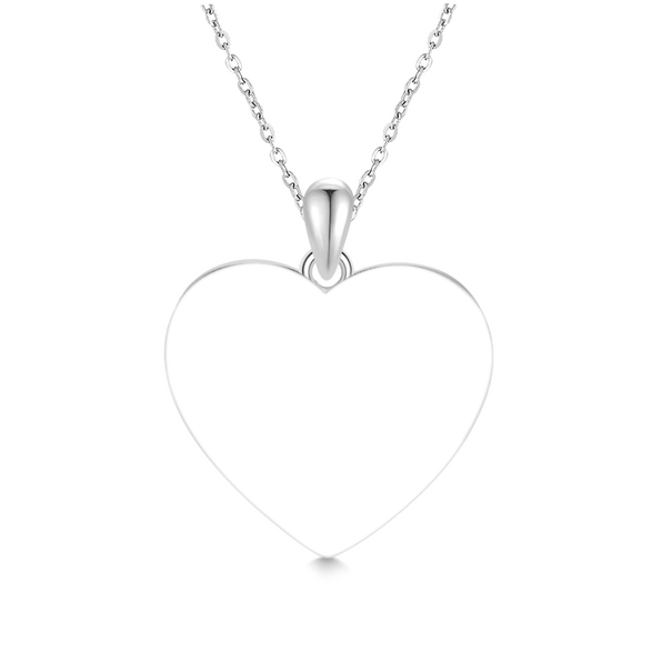 Gnoce Engravable Heart Name Necklace