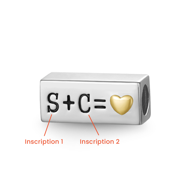 Gnoce Personalized Initials Rectangle Charm_2