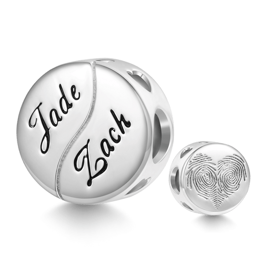 Gnoce Engravable Love Heart Fingerprint Charm_1