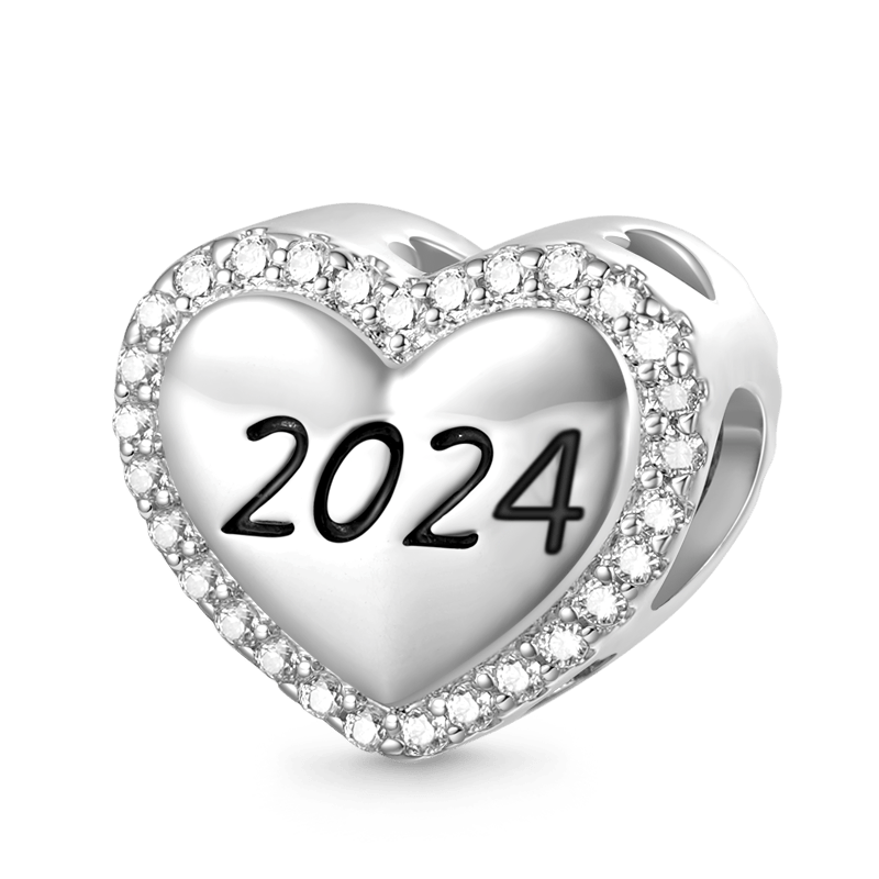Gnoce Classic Customized Year Engravable Heart Charm_1