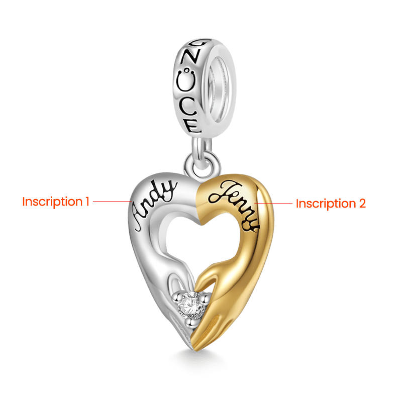 Gnoce Heart Gesture Pendant Dangle Charm_2